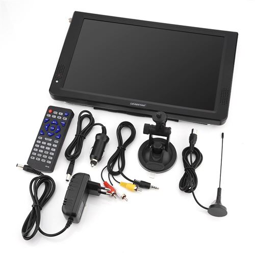 12 '' Télévision numérique ATSC Portable TV 1080P HD HDMI pour voiture