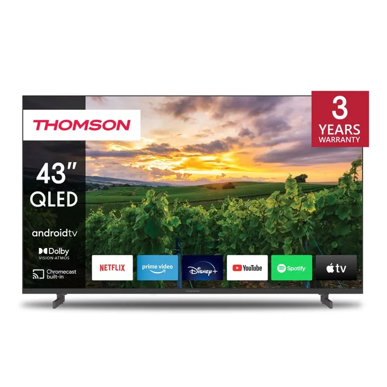 TV Thomson QLED 43QA2S13 43 4K UltraHD 60Hz Smart TV Android TV HDR10 Dolby Vision