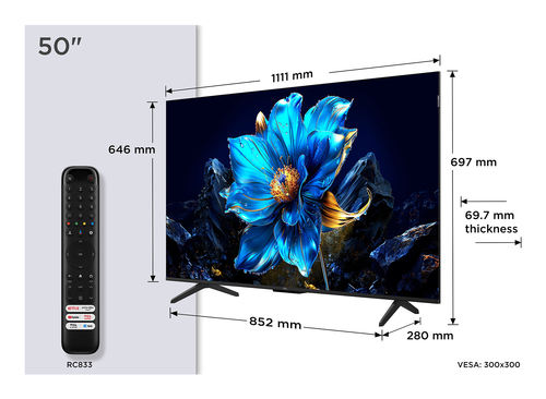 TCL 50P7K TV QLED 4K