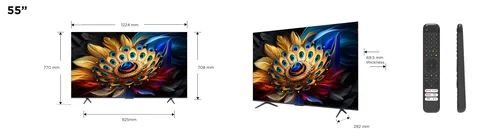 TCL QLED Pro 55 55C61B UltraHD 4K Son Onkyo Google TV