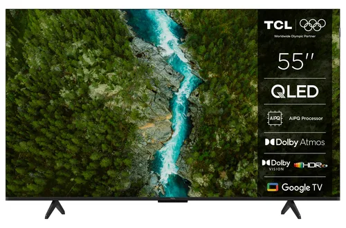 TV QLED Tcl 55QLED780K 138 cm 4K UHD 2025 Aluminium brossé