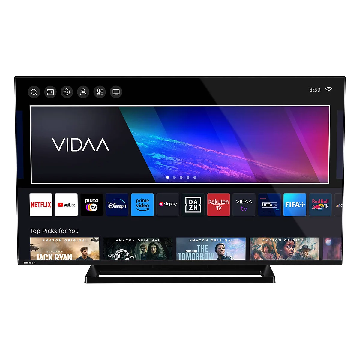 TOSHIBA 55QV3363DG TV QLED 55 (139 cm) 4K UHD 3840x2160 HDR Smart TV 3xHDMI WiFi