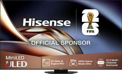 TV Mini LED 85 Hisense 85U8Q 4K QLED HDMI 2.1 Dolby Vision IQ VIDAA U9