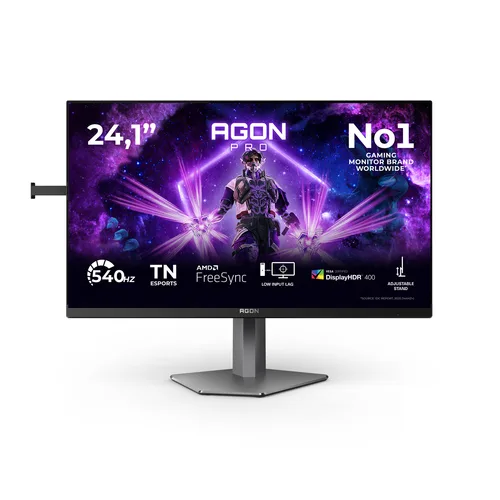 Écran Pc Aoc Ag246Fk 24 Fhd Dalle Tn 540Hz 0,5Ms Ajustable En Hauteur 2 Hdmi 1 Dp Adaptive Sync Noir