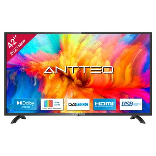 AB42D1 télévision 42 Pouces (TV 107 cm) ANTTEQ Dolby Audio, LED, Triple Tuner, HDMI, Lecteur multimédia Via USB, Sortie Audio numérique, y Compris Mode hôtel