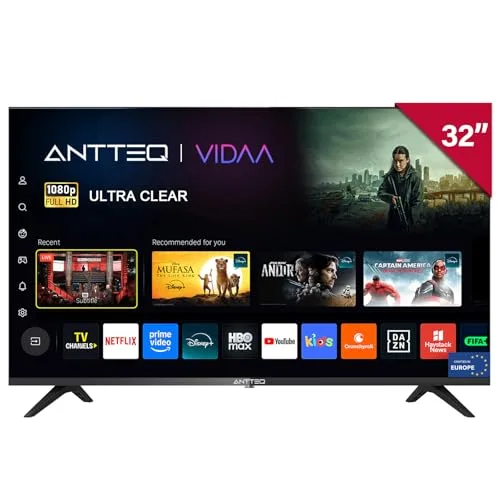 Smart TV 32 Pouces ANTTEQ Vita Series Full HD Wi Fi HDMI 2024