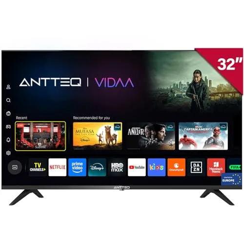Vita Smart TV 32 Pouces Vita V32 AH3Q1L HD Streaming Netflix et DAZN