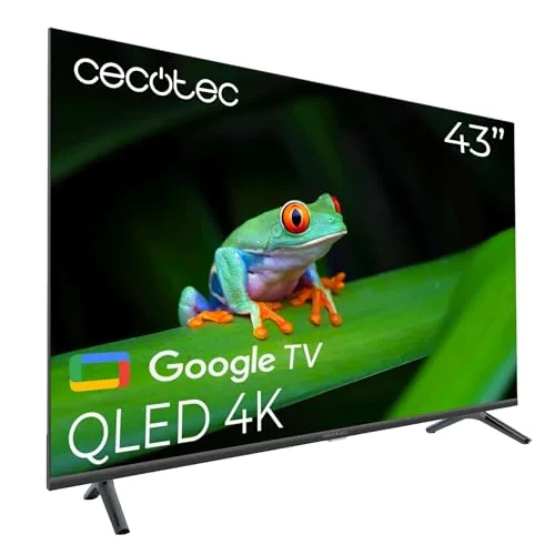 TV QLED 43 Pouces CECOTEC V4 VQU40043S 4K UHD Google TV HDMI 2.1