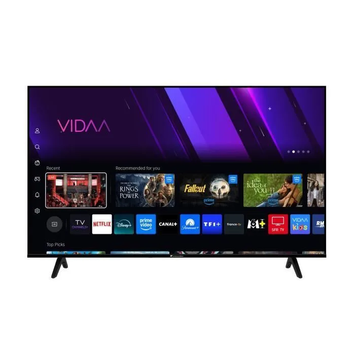 TV LED UHD CONTINENTAL EDISON 55“ (139 cm) 3xHDMI 2xUSB Noir CELED55SV2UD25B6