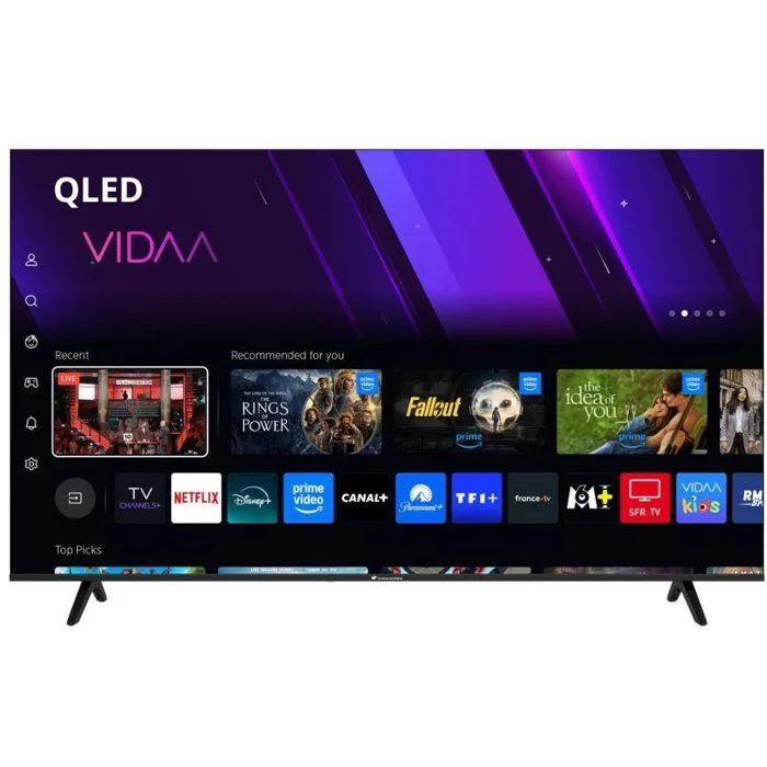 TV LED QLED CONTINENTAL EDISON 65“ (164 cm) 3xHDMI 2xUSB Noir CELED65SV2QL25B6