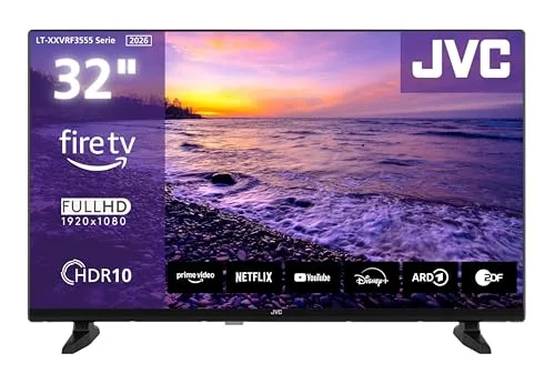 Fire TV Full HD Smart TV HDR 32 avec Commande vocale Alexa et Triple Tuner LED LT 32VRF3555 (2026) Coaxial Stéréo