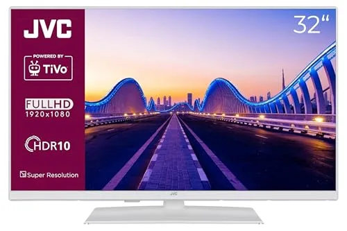 TiVo LT 32VF5355W Téléviseur Smart TV 32 (Full HD HDR Triple Tuner 6 Mois HD Inclus) Blanc. Coaxial numérique HDMI USB
