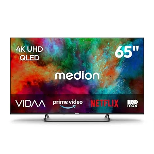 Téléviseur QLED Ultra HD Smart TV MEDION MD865602 65 (163 9 cm) 4K UHD Dolby Vision HDR10