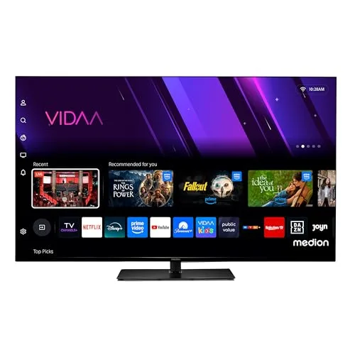 Téléviseur Smart TV MEDION 43 4K UHD Dolby Vision HDR10 VIDAA App Store DTS X Bluetooth