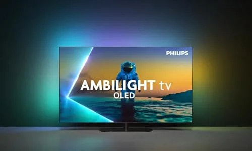 Téléviseur OLED 42 pouces Philips Ultra HD 3840 x 2160 Ambilight Bluetooth Écran 107 cm Contraste élevé
