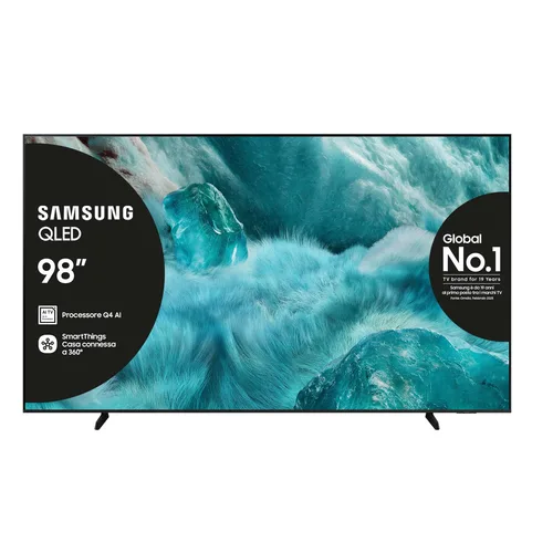 Samsung Smart TV QLED 98 QE98Q7FA 4K Ultra HD 3840x2160 HDR10 Wi Fi Bluetooth Nero (2025)