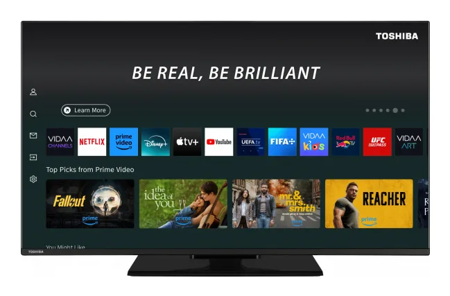 Toshiba 43QV3F63DG TV 109,2 cm (43 ) 4K Ultra HD Smart TV Wifi Noir 320 cd m² Neuf
