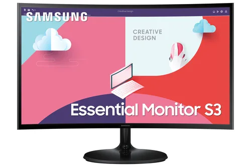 SAMSUNG 68,6cm 27'' (1920x1080) Samsung C27F364EAU Essential 16 9 4ms 75Hz HDMI VGA Full HD Black