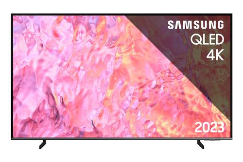 Samsung QE75Q67CAU Classe de diagonale 75 Q67C Series TV LCD rétro éclairée par LED QLED Smart TV Tizen OS 4K UHD (2160p) 3840 x 2160 HDR Quantum Dot, Double LED noir