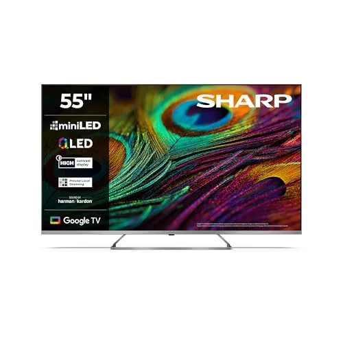 Téléviseur QLED 4K SHARP 55JP7265E 55 (139 cm) HDR 144 Hz Google TV Wi‑Fi