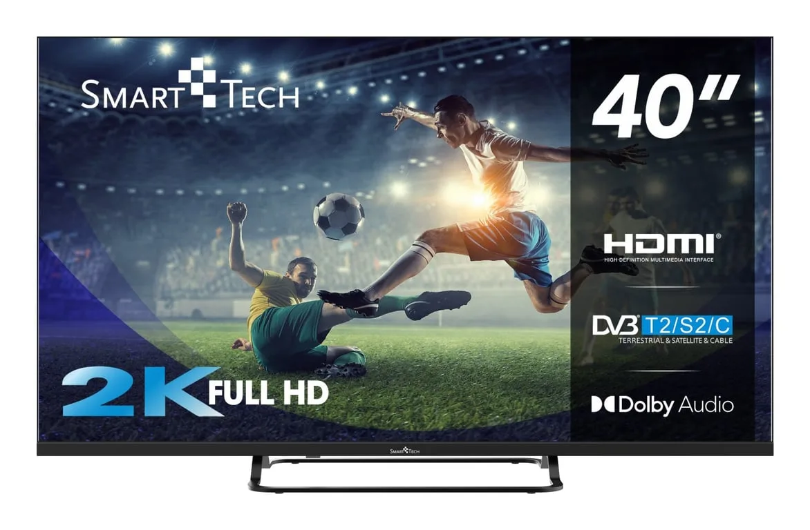 Smart Tech 40FN01V3 Full HD LED TV 40 Pouces (101cm) Triple Tuner Dolby Audio H.265 3xHDMI 2xUSB