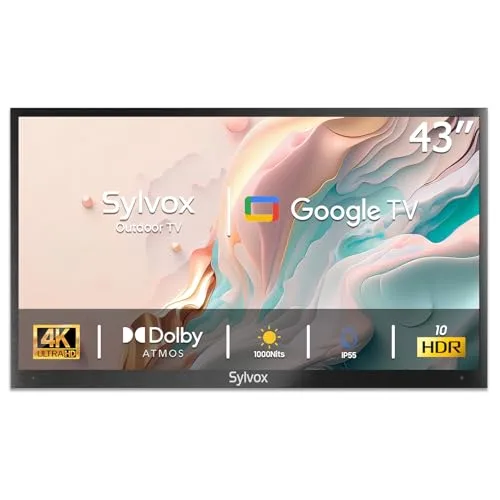 43 4K Outdoor TV 1000Nits Dolby AtmosÉtanche IP56 Deck Pro 2.0 Bluetooth HDMI SC OT43A2KOGD EU Limitée Wysoki