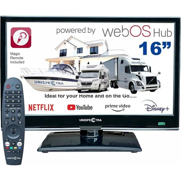 Smart TV unispectra S2 16 pouces Full HD LCD