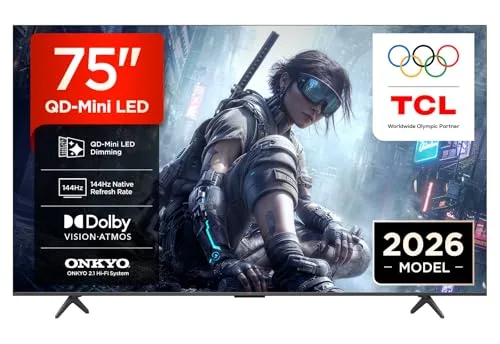 Téléviseur GENERIQUE 75T8D 75 pouces QD‑Mini LED QLED 4K UHD Dolby Vision