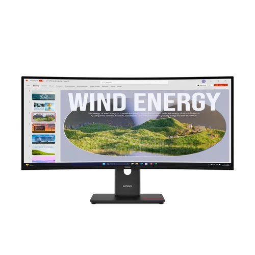 LENOVO ThinkVision T34WD 40 34p 3440x1440 Curved VA 120Hz USB C docking 96W Mirror power button Epeat Gold TCO10