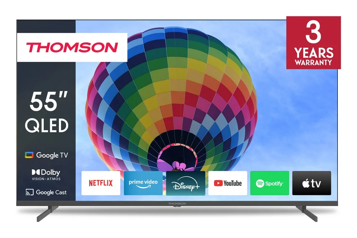 Thomson 55QG4S14 TV 139,7 cm (55 ) 4K Ultra HD Smart TV Wifi Gris Neuf