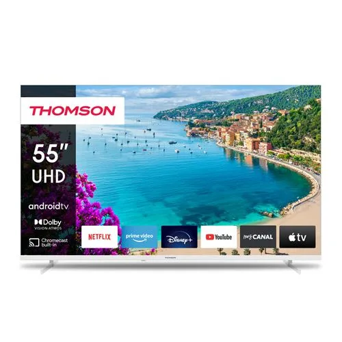 Thomson Android TV 55'' UHD Blanche