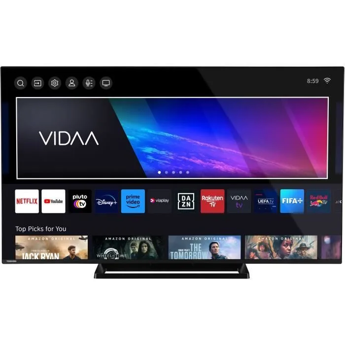 TOSHIBA 55UV3363DG TV LED 55 (139 cm) 4K UHD 3840x2160 HDR10 TV connecté Smart TV Dolby Audio 3 x HDMI WiFi