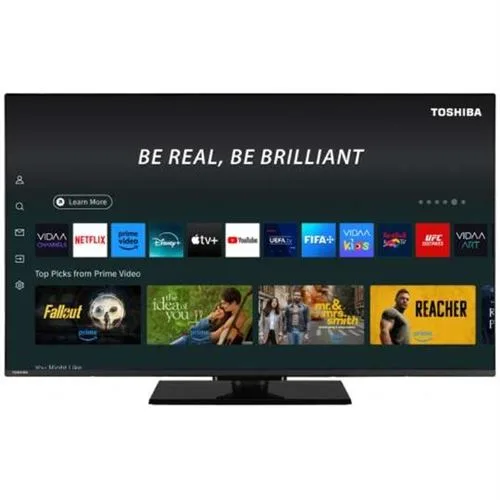 Toshiba QLED 55QV3F63DG 55″ 4K Ultra HD Dolby Vision Atmos Bluetooth sans cadre