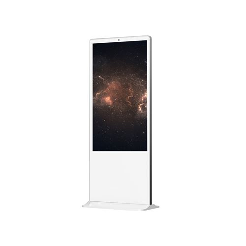 Totem vidéo 43'', FULL HD, 500 cd, 24h 7j, Indoor, Tactile, Blanc