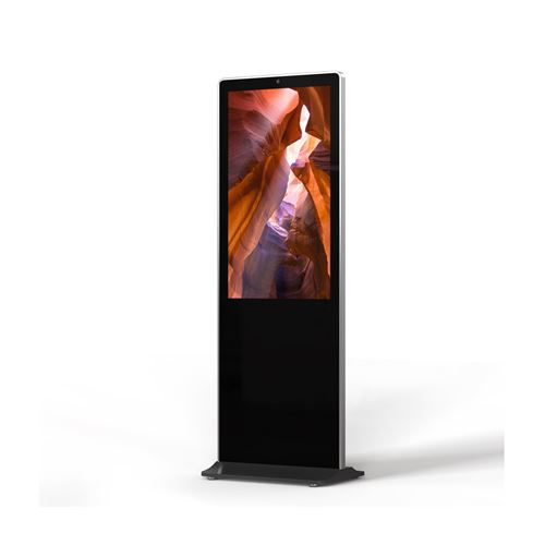 Totem vidéo indoor 43'' FULL HD 500cd 24h 7j avec camera
