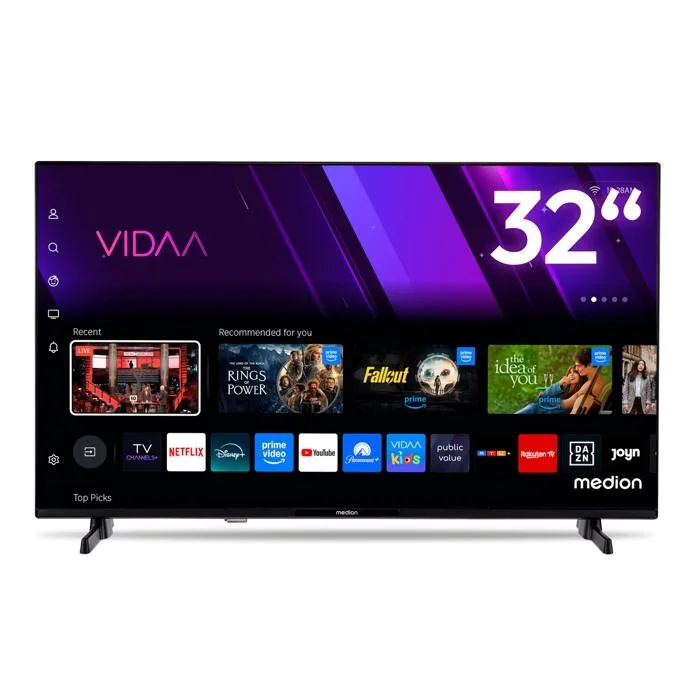 TV LED 32“ (80 cm) – MEDION MD832101 – Full HD 1980x1080 – HDR – Smart TV – 2xHDMI 1xUSB – WiFi
