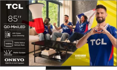TV Tcl QD Mini LED 85C69K PRO 215 cm 2026