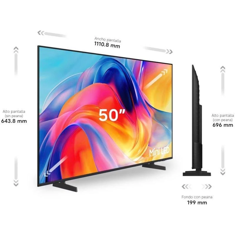TV Samsung Mini LED UE50M72HAUXXH 50 4K UltraHD 50Hz Smart TV Tizen HDR10