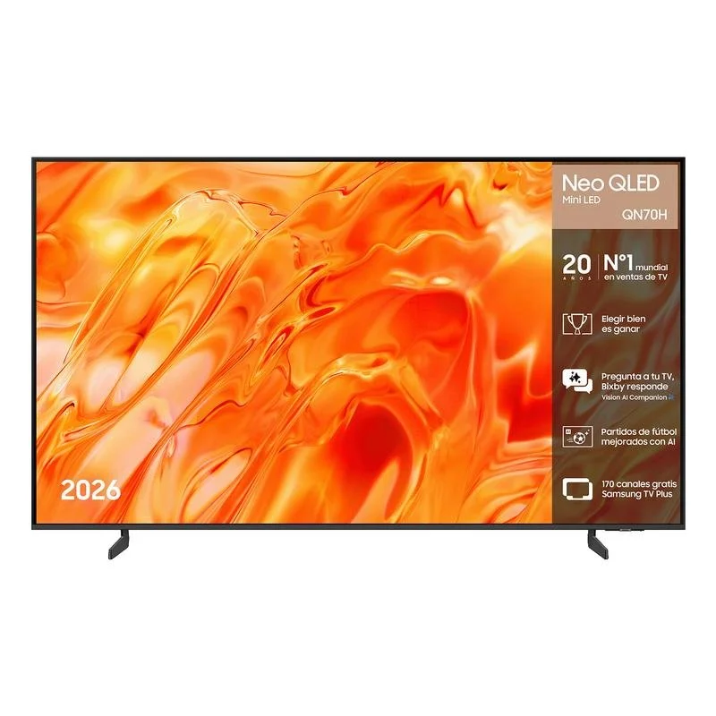 TV Samsung Neo QLED QN70H 65 4K UltraHD 60Hz Smart TV Tizen HDR10 Mini LED