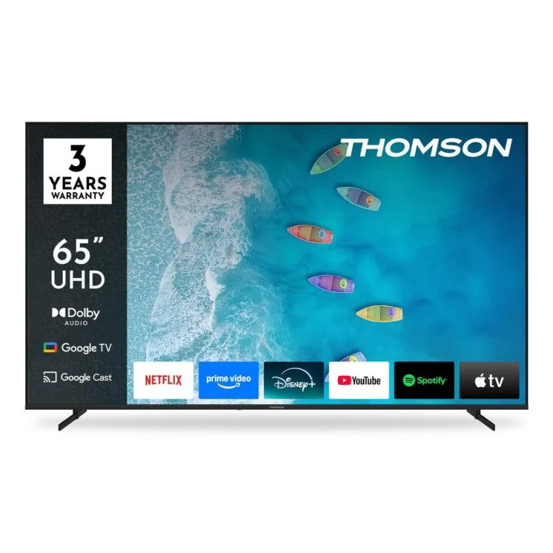 TV Thomson LED 65UG4S15 65 4K UltraHD 60Hz Smart TV Google TV HDR10 Dolby Audio