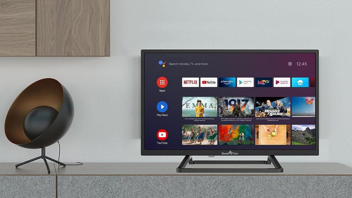 Interface Smart TV écran plat TV budget 2025