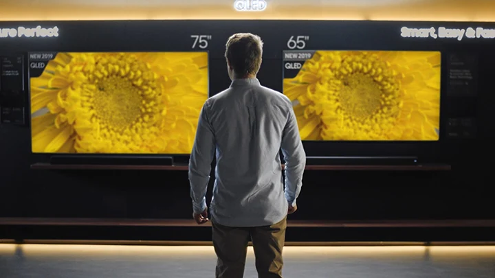 TCL 75C805 TV 75 pouces installation grand salon