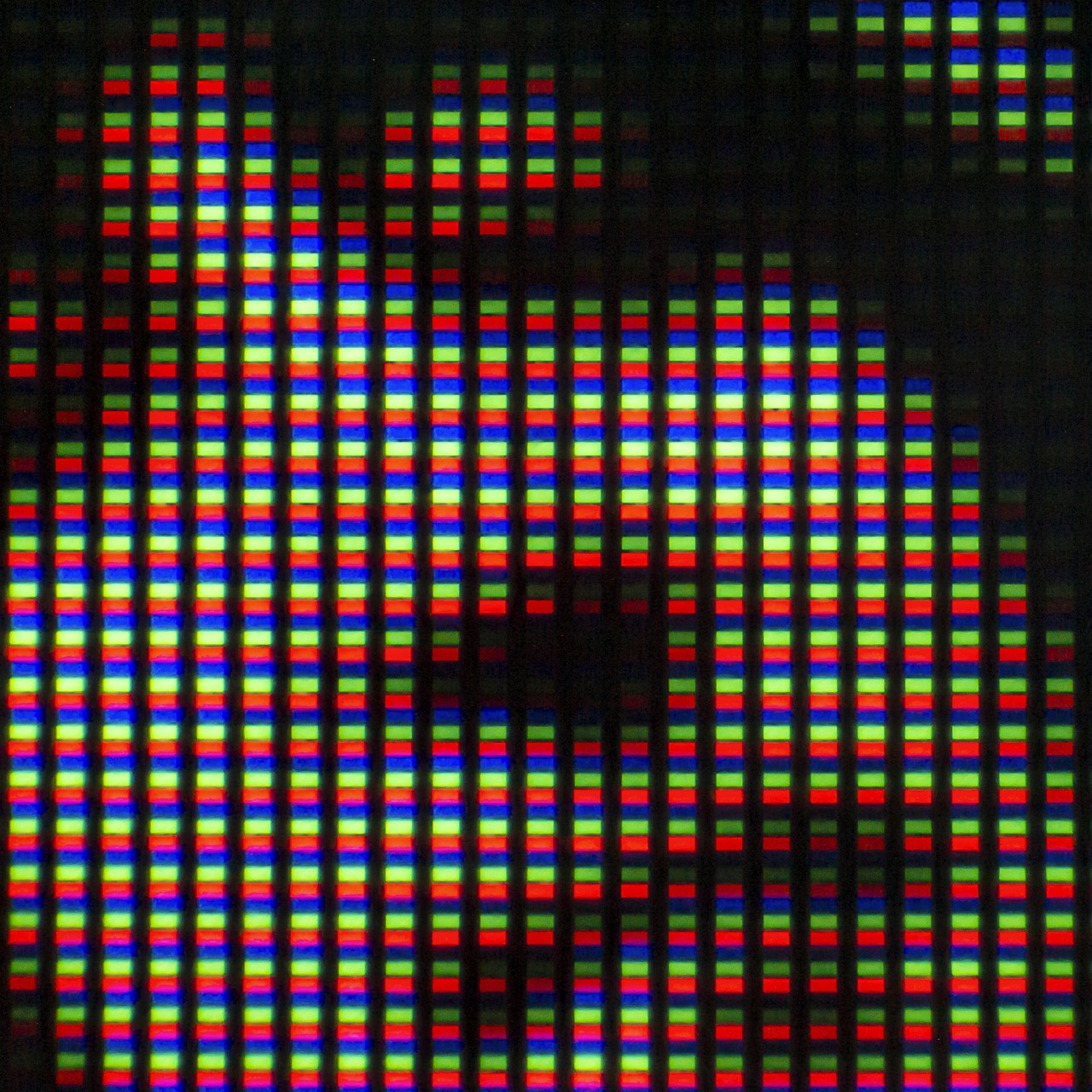 Pixels numeriques en gros plan