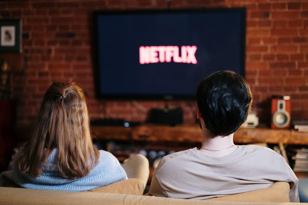 Interface smart TV avec menu de fonctions IA