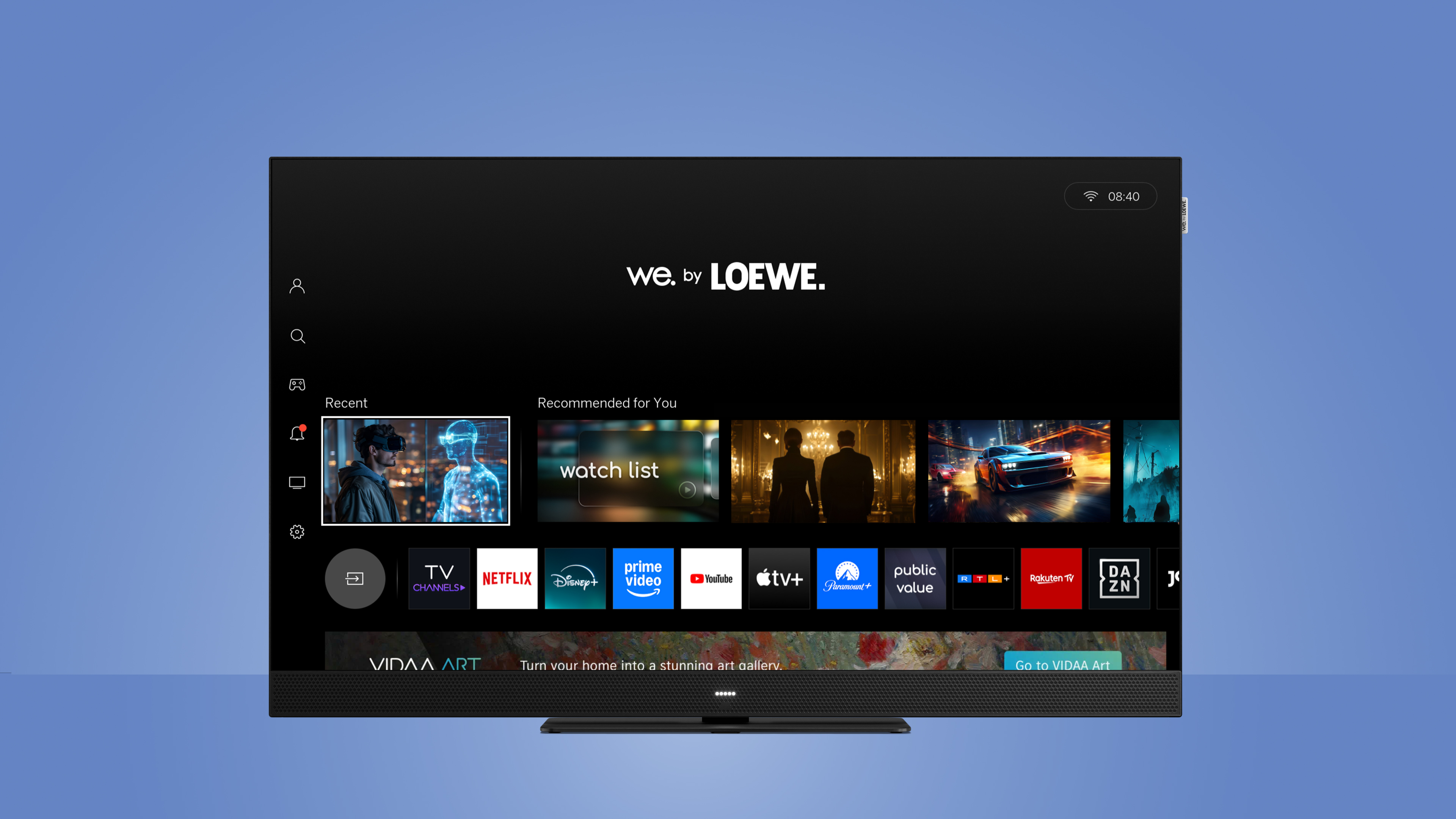 Loewe We. SEE LCD dc : 32 et 43 pouces premium avec FALD 390 zones et Dolby Atmos intégré